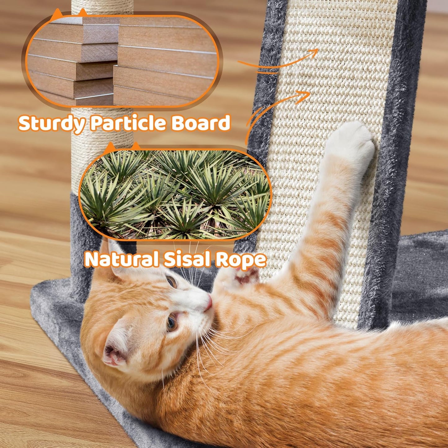 Yaheetech 69In Cat Tree Tower, 2 Condos, Scratching Posts & Cat-Ear Perches